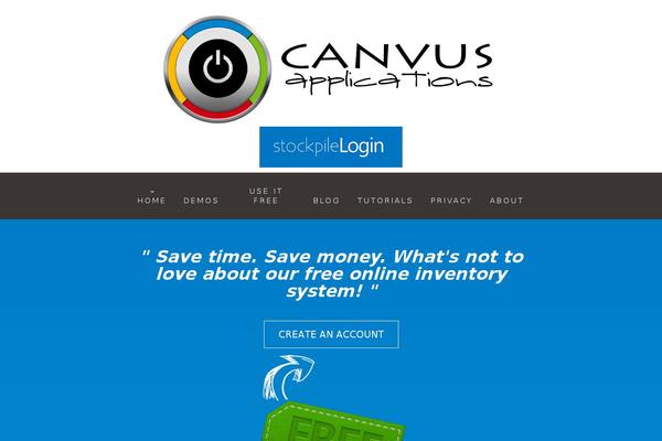 thecanvus.com site used Cherry Framework