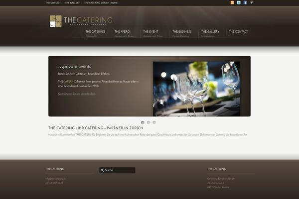 thecatering.ch site used Thecatering