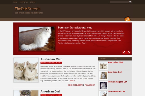 thecatsbreeds.net site used Pet-care