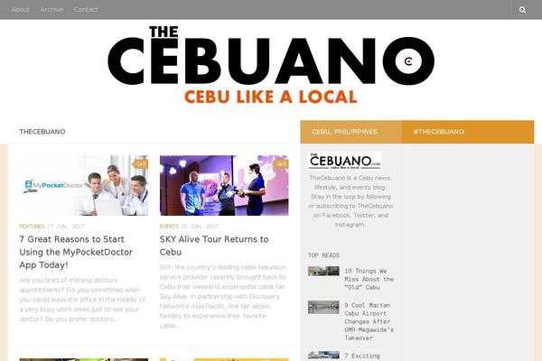 thecebuano.com site used Hueman.3.4.21