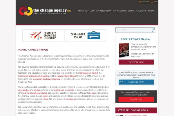 thechangeagency.org site used Tca