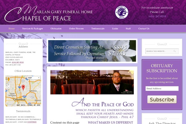 thechapelofpeace.com site used Ff-d