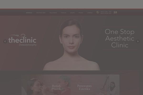 Clinic theme site design template sample