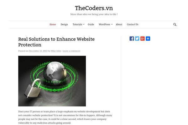 thecoders.vn site used Graphy