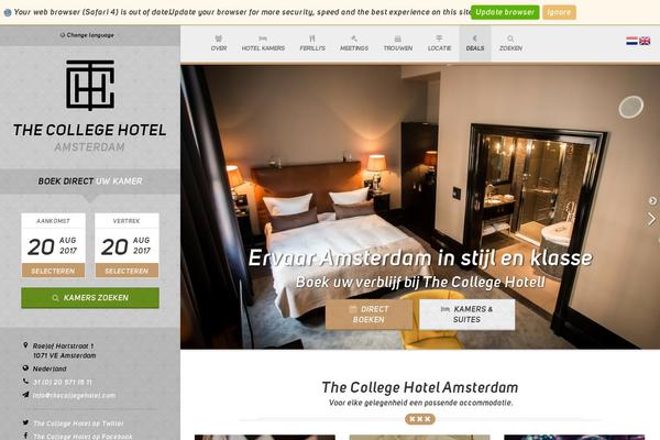 thecollegehotel.com site used Collegehotel