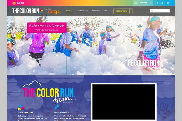 thecolorrun.ch site used Theme-tcr-love