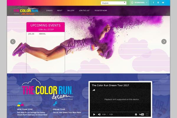 thecolorrun.co.kr site used Tropicolor