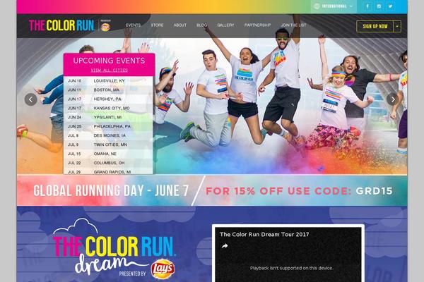 tropicolor theme websites examples