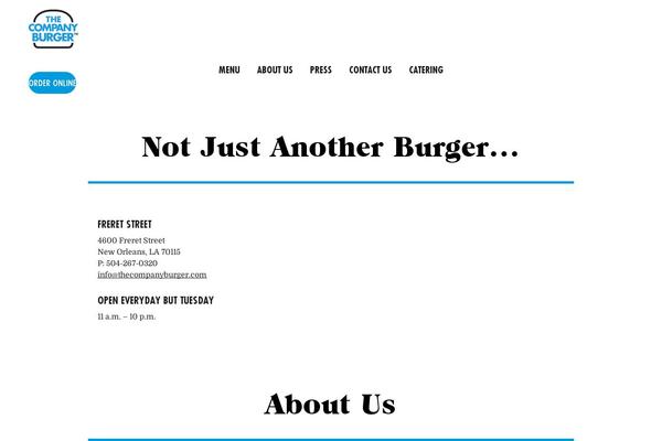 thecompanyburger.com site used Thecompanyburger