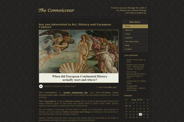 theconnoisseur.eu site used Theconnoisseur2018dev2-1