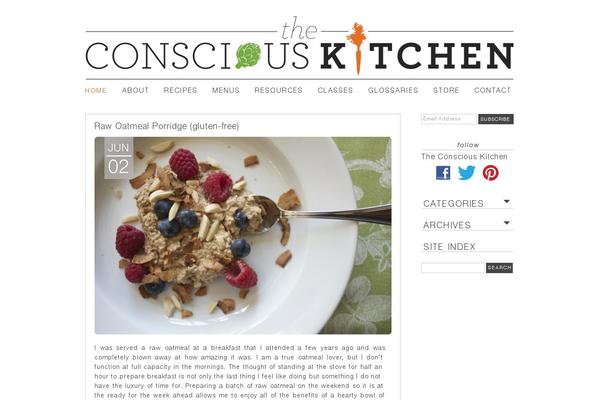 theconsciouskitchen.com site used Twentyten_basic