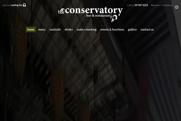 conservatory theme websites examples