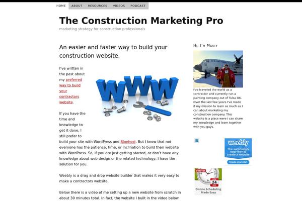 theconstructionmarketingpro.com site used Sway
