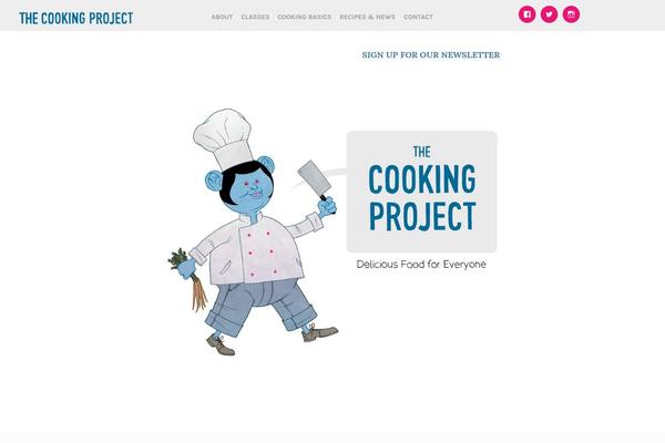 thecookingproject.org site used Pique