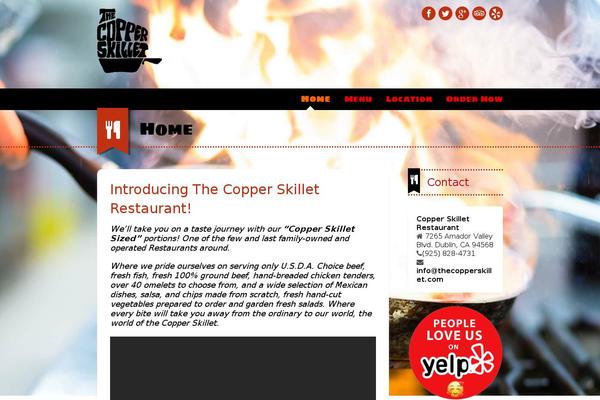 thecopperskillet.com site used Dine & Drink