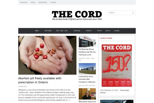 thecord.ca site used Embe