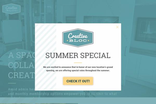 thecreativebloc.org site used Creative-bloc