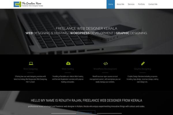 WordPress website example screenshot