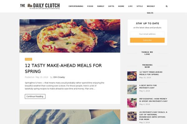 thedailyclutch.com site used Wpex-chic