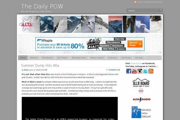 thedailypow.com site used Latest