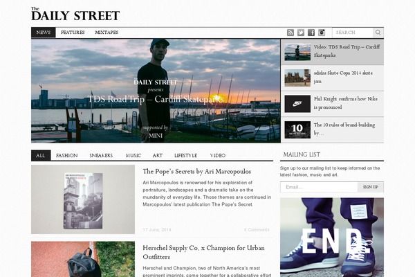 thedailystreet.co.uk site used Tds-v2