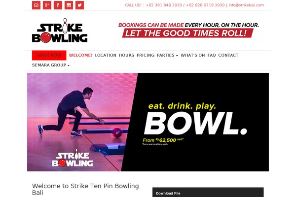 strikebali theme websites examples