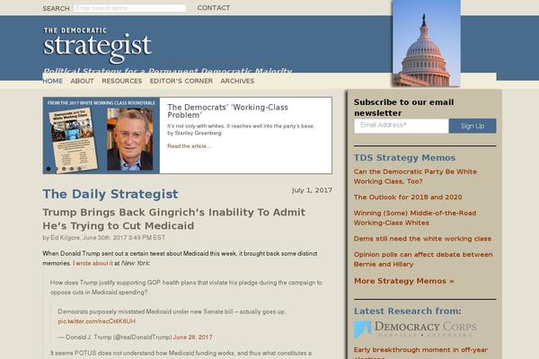 thedemocraticstrategist.org site used Demstrat