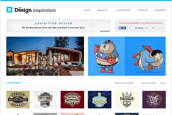 thedesigninspiration.com site used Tdi-responsive