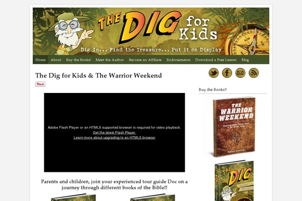 thedigforkids.com site used Popcorn