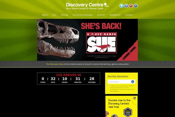 discoverycentre theme websites examples