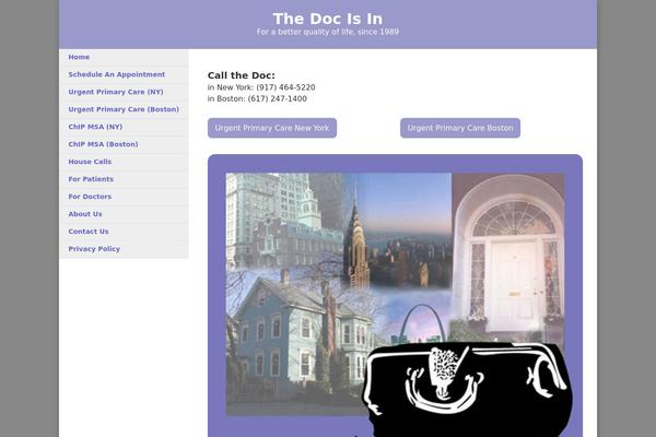 Doc theme site design template sample