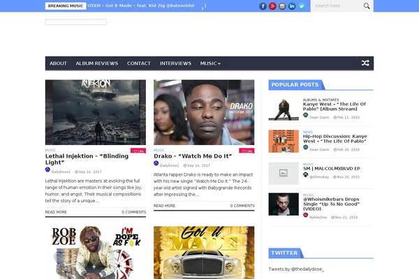 NanoMag theme site design template sample
