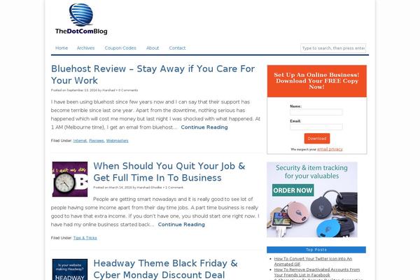 WordPress website example screenshot