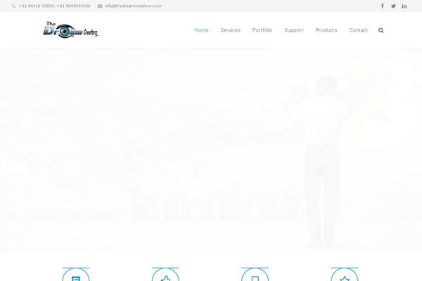 Impreza Child theme site design template sample