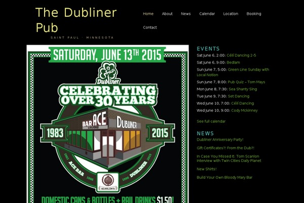 thedublinerpub.com site used KadenceWP