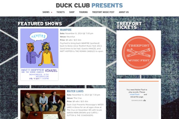 theduckclub.com site used Duckclub2019