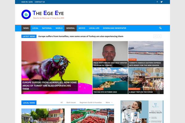 Newspaper theme site design template sample