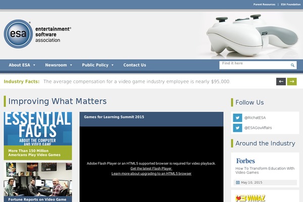 esa theme websites examples