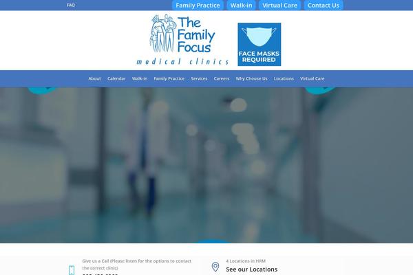 Medical-clinic theme site design template sample