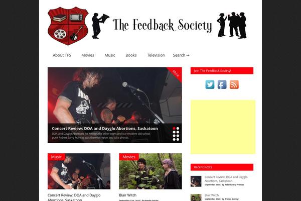 Gonzo theme site design template sample