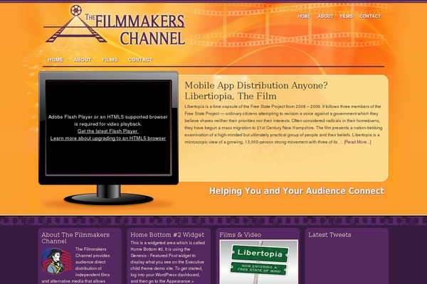 thefilmmakerschannel.com site used Custom Child Theme
