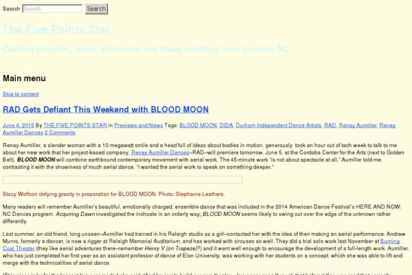 WordPress website example screenshot