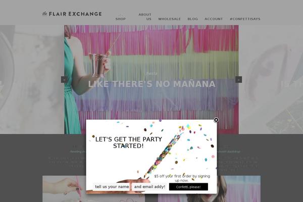 Flair theme site design template sample