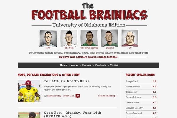 thefootballbrainiacs.com site used Footballbrainiacs_2