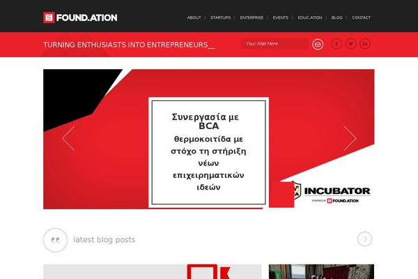 thefoundation.gr site used Foundationth