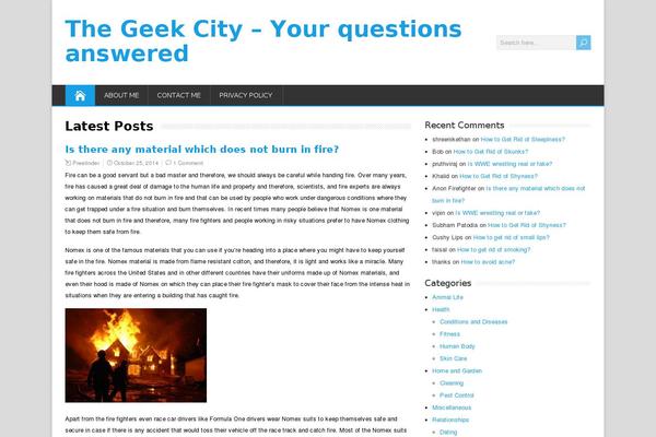 thegeekcity.com site used HappenStance