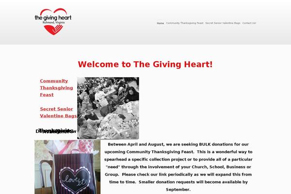 thegivingheart.org site used Luxe