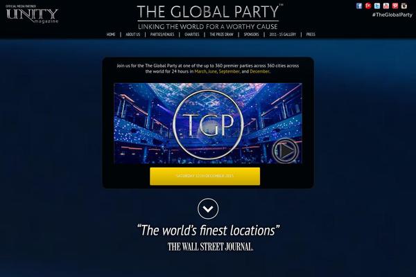 theglobalparty theme websites examples