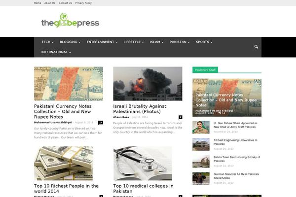 Newspaper theme site design template sample