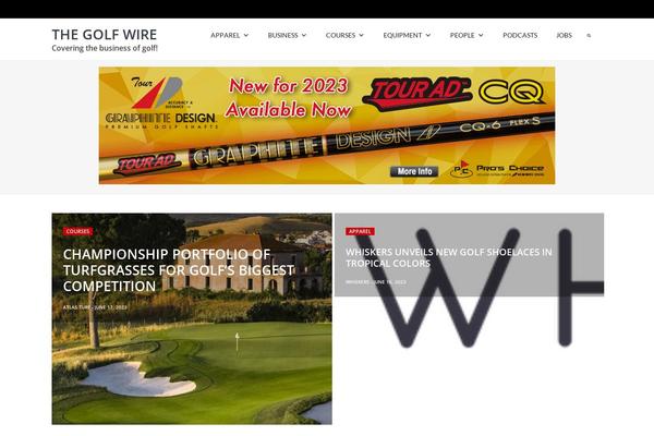 thegolfwire.com site used Golfwire